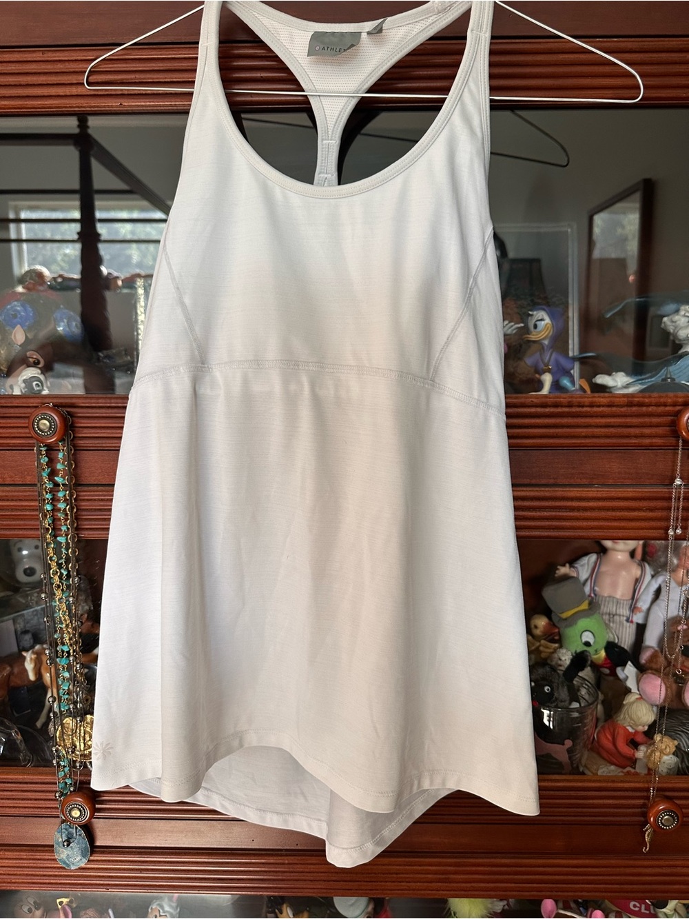 Athleta White Racerback Tank size XL